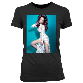 Barbara Palvin Women's Junior Cut Crewneck T-Shirt