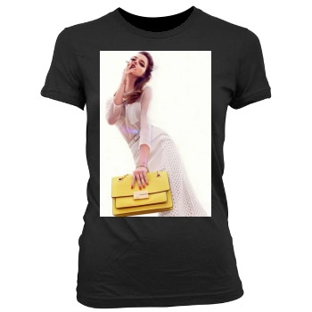 Barbara Palvin Women's Junior Cut Crewneck T-Shirt