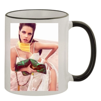 Barbara Palvin 11oz Colored Rim & Handle Mug