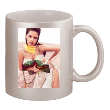 Barbara Palvin 11oz Metallic Silver Mug