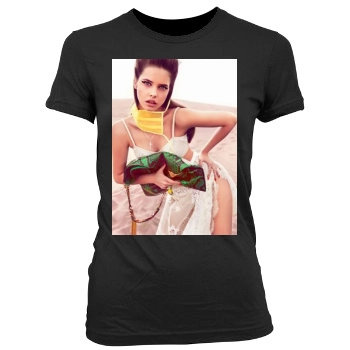 Barbara Palvin Women's Junior Cut Crewneck T-Shirt