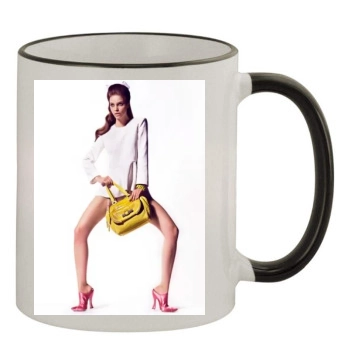 Barbara Palvin 11oz Colored Rim & Handle Mug