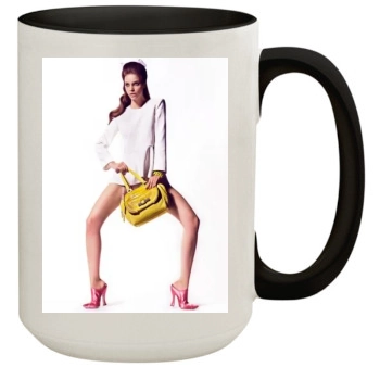 Barbara Palvin 15oz Colored Inner & Handle Mug