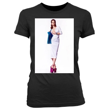 Barbara Palvin Women's Junior Cut Crewneck T-Shirt