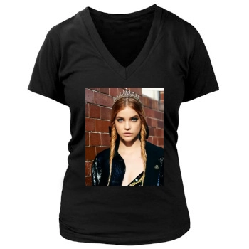 Barbara Palvin Women's Deep V-Neck TShirt