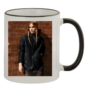 Barbara Palvin 11oz Colored Rim & Handle Mug