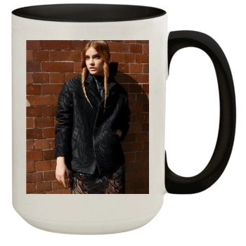 Barbara Palvin 15oz Colored Inner & Handle Mug