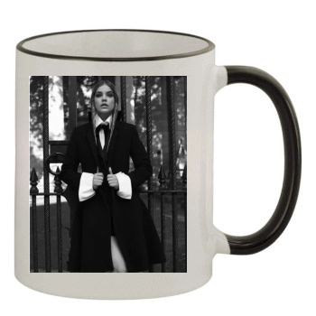 Barbara Palvin 11oz Colored Rim & Handle Mug