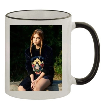 Barbara Palvin 11oz Colored Rim & Handle Mug