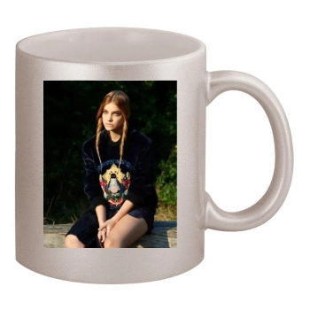 Barbara Palvin 11oz Metallic Silver Mug