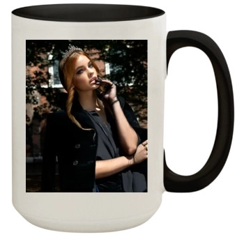 Barbara Palvin 15oz Colored Inner & Handle Mug