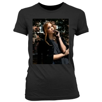 Barbara Palvin Women's Junior Cut Crewneck T-Shirt