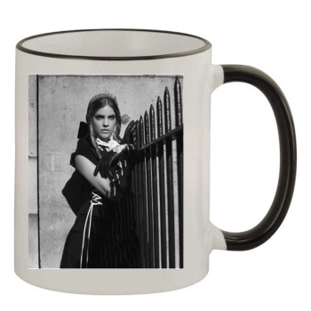 Barbara Palvin 11oz Colored Rim & Handle Mug