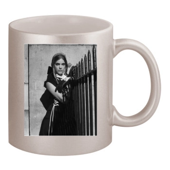 Barbara Palvin 11oz Metallic Silver Mug