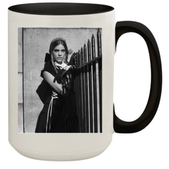 Barbara Palvin 15oz Colored Inner & Handle Mug