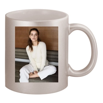 Barbara Palvin 11oz Metallic Silver Mug