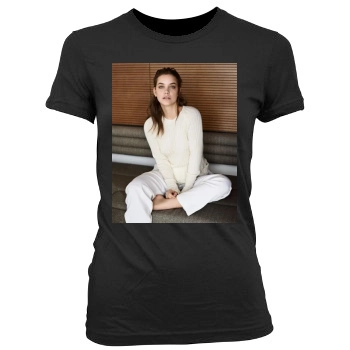 Barbara Palvin Women's Junior Cut Crewneck T-Shirt