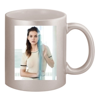 Barbara Palvin 11oz Metallic Silver Mug