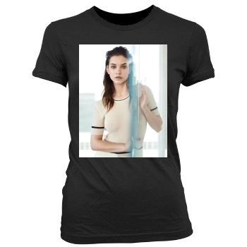 Barbara Palvin Women's Junior Cut Crewneck T-Shirt