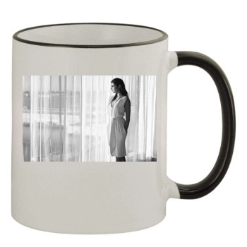 Barbara Palvin 11oz Colored Rim & Handle Mug