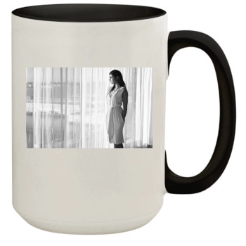 Barbara Palvin 15oz Colored Inner & Handle Mug