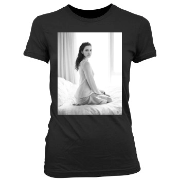 Barbara Palvin Women's Junior Cut Crewneck T-Shirt