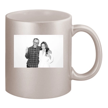 Barbara Palvin 11oz Metallic Silver Mug