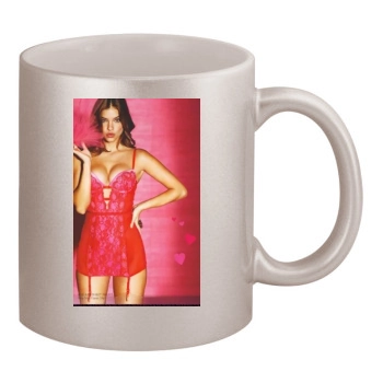 Barbara Palvin 11oz Metallic Silver Mug