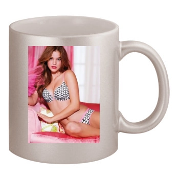 Barbara Palvin 11oz Metallic Silver Mug