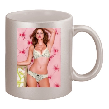 Barbara Palvin 11oz Metallic Silver Mug