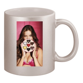 Barbara Palvin 11oz Metallic Silver Mug