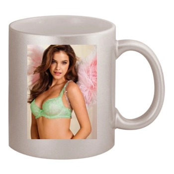 Barbara Palvin 11oz Metallic Silver Mug