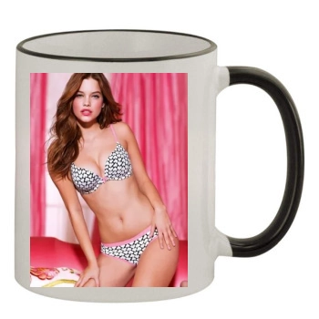 Barbara Palvin 11oz Colored Rim & Handle Mug