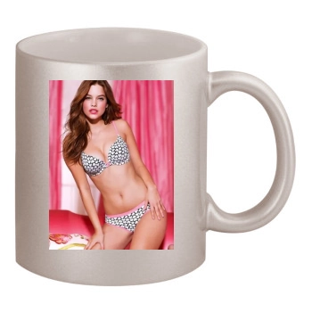 Barbara Palvin 11oz Metallic Silver Mug