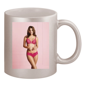 Barbara Palvin 11oz Metallic Silver Mug