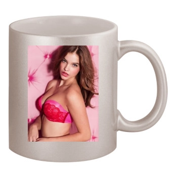 Barbara Palvin 11oz Metallic Silver Mug