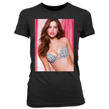 Barbara Palvin Women's Junior Cut Crewneck T-Shirt