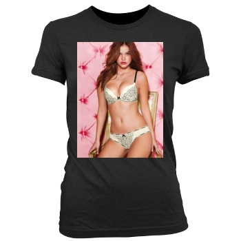 Barbara Palvin Women's Junior Cut Crewneck T-Shirt