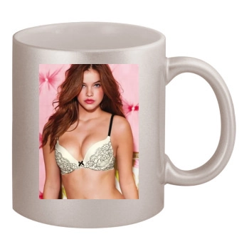 Barbara Palvin 11oz Metallic Silver Mug