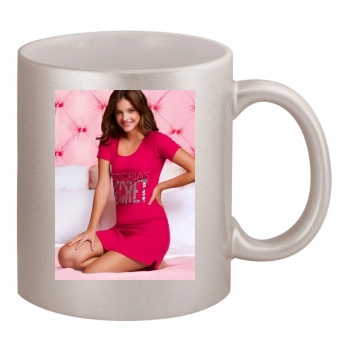 Barbara Palvin 11oz Metallic Silver Mug