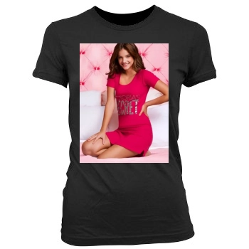 Barbara Palvin Women's Junior Cut Crewneck T-Shirt