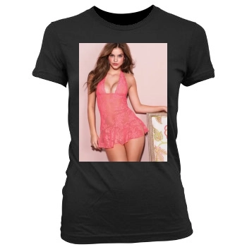 Barbara Palvin Women's Junior Cut Crewneck T-Shirt