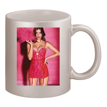 Barbara Palvin 11oz Metallic Silver Mug