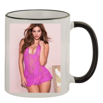 Barbara Palvin 11oz Colored Rim & Handle Mug