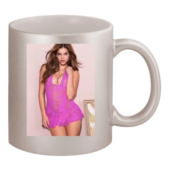 Barbara Palvin 11oz Metallic Silver Mug