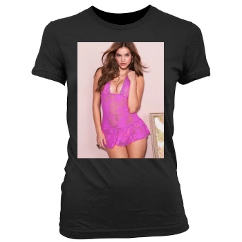 Barbara Palvin Women's Junior Cut Crewneck T-Shirt