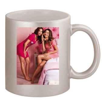 Barbara Palvin 11oz Metallic Silver Mug