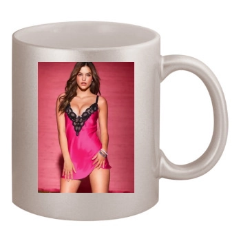 Barbara Palvin 11oz Metallic Silver Mug