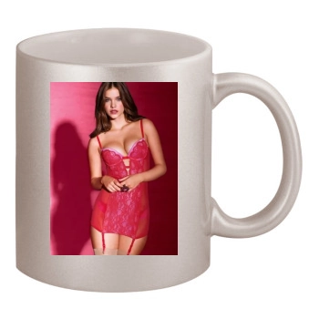 Barbara Palvin 11oz Metallic Silver Mug