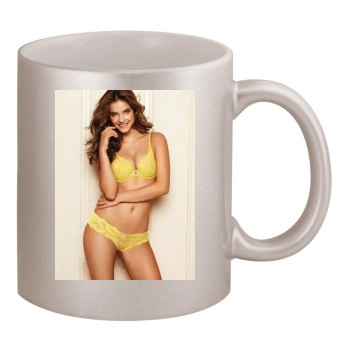 Barbara Palvin 11oz Metallic Silver Mug